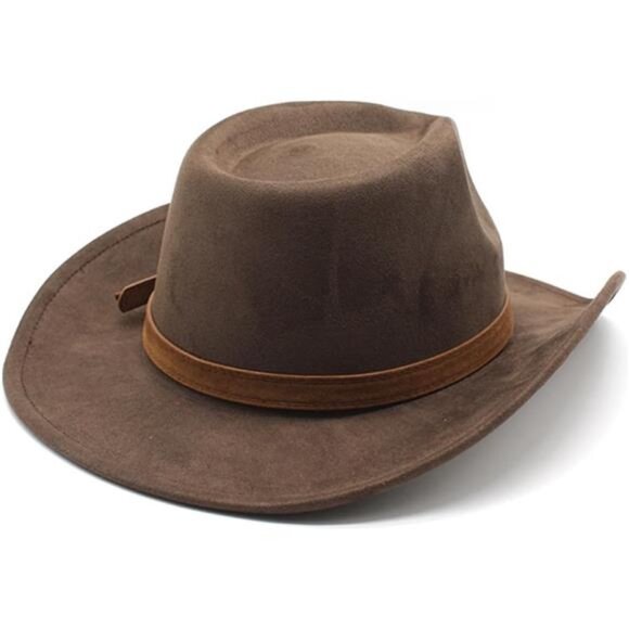 Suede Cowboy Cowgirl Hat Classic Coffee main image 5